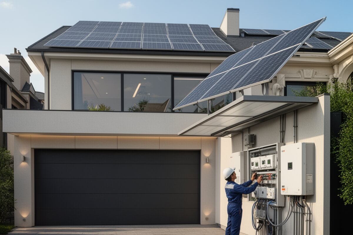 Solis instala sistema híbrido com baterias na residência de Denílson Show em São Paulo