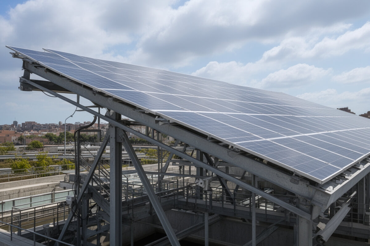 Suíça lança maior telhado solar retrátil do mundo em estação de tratamento de águas