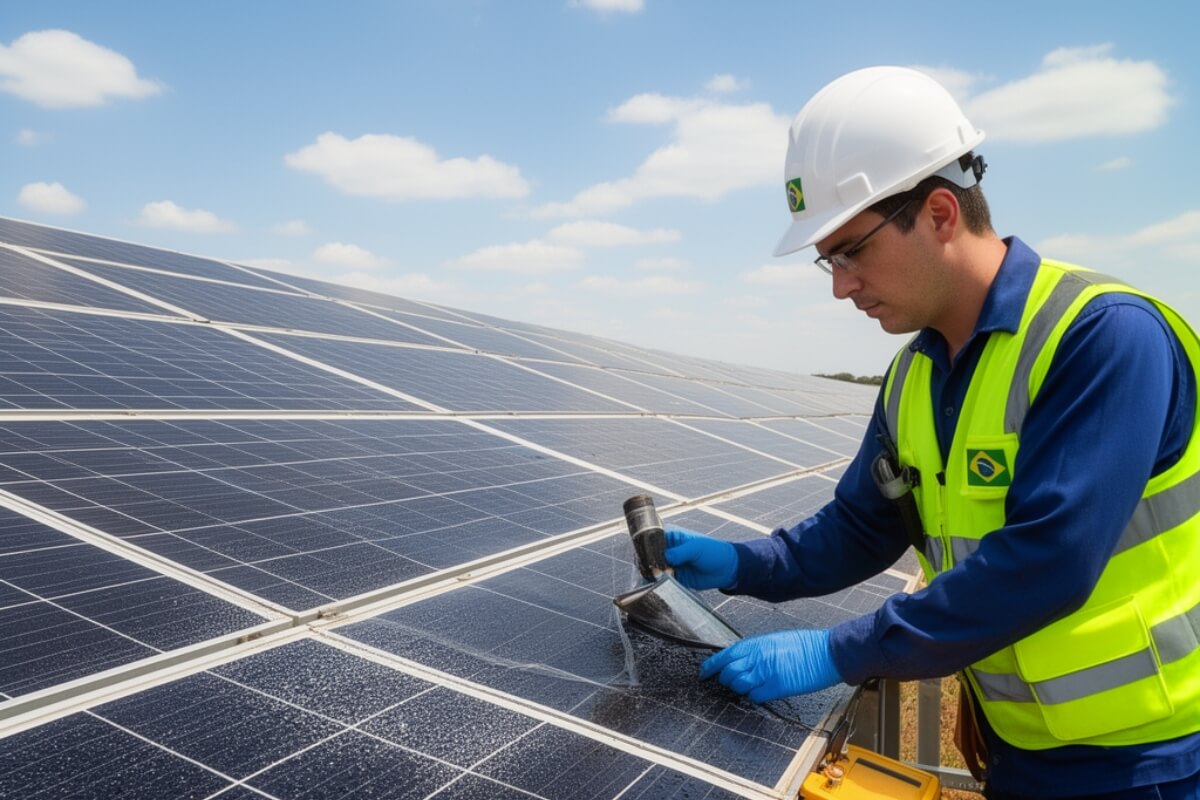 Engenheiro transforma TCC em revestimento que aumenta eficiência de painéis solares