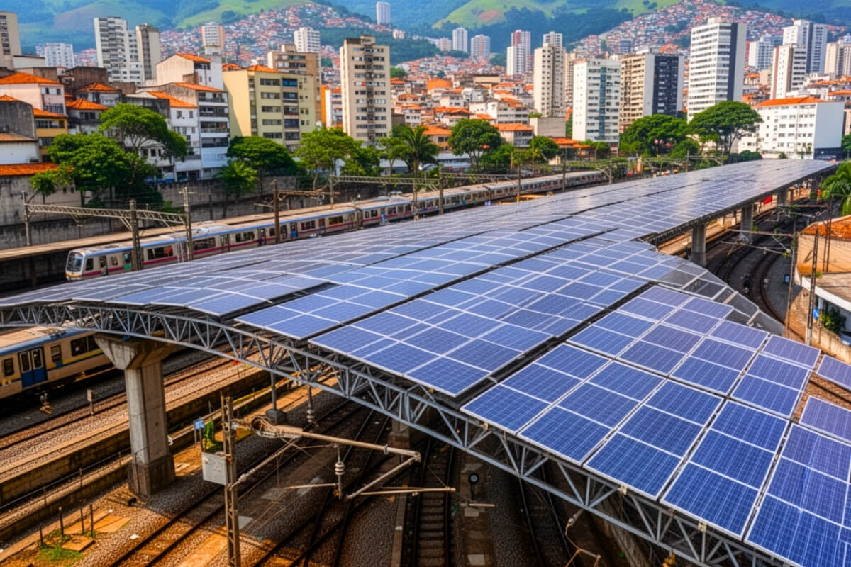 Sistema solar do metrô de Belo Horizonte avança e pode se tornar o maior da cidade