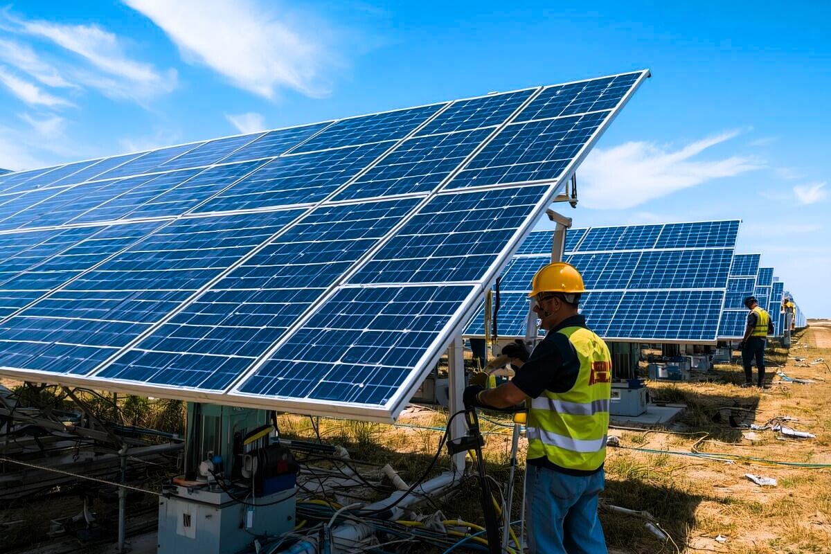 Fixação de módulos e organização de cabos reduzem riscos em usinas fotovoltaicas