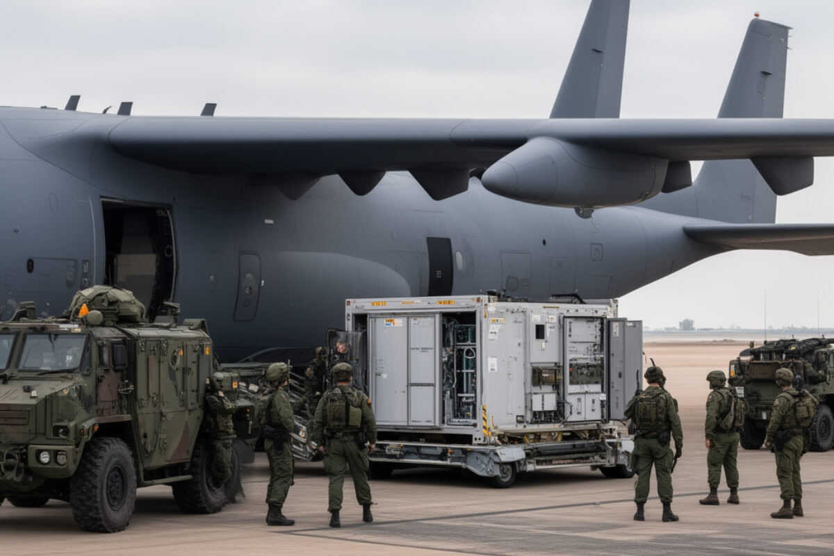 Transporte aéreo de microreator nuclear marca teste logístico inédito nos Estados Unidos